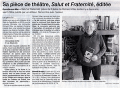 Richard Vitte, sa première pièce de théâtre éditée