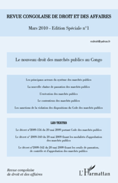 Le nouveau droit des marchés publics au Congo