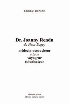 Dr Joanny Rendu du Haut-Buget