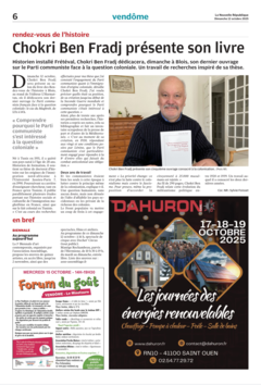 Chokri Ben Fradj, historien de Frétéval - par Sylvie Foisset