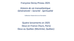 Lancements 2025 - Histoire de vie transatlantique