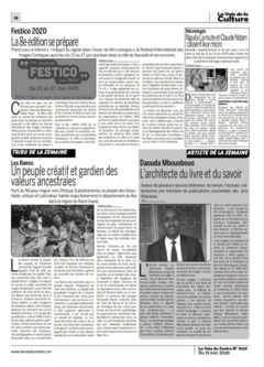 Artiste de la semaine