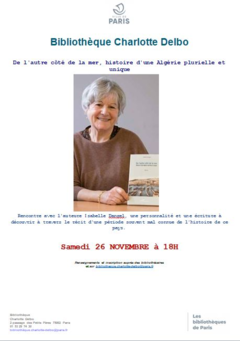 Rencontre à la bibliothèque Charlotte Delbo à Paris