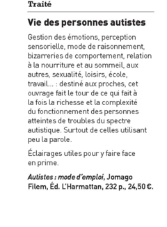 Vie des personnes autistes