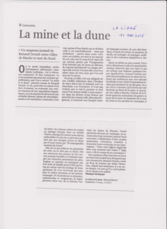 La Libre - La mine et la dune