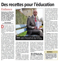 Des recettes pour l'éducation
