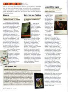 Article paru dans New African