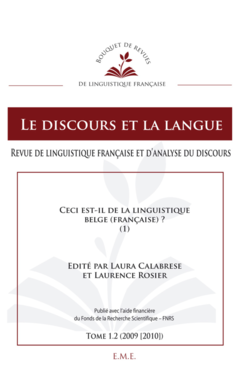 Ceci est-il de la linguistique belge (française) ? (1)