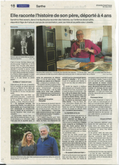 Elle raconte l'histoire de son père, déporté à 4 ans