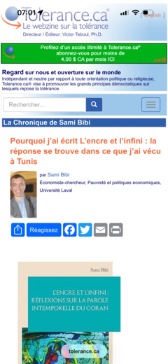 Pourquoi j’ai écrit L’encre et l’infini : la réponse se trouve dans ce que j’ai vécu à Tunis