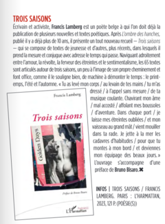 Fugues parle de TROIS SAISONS