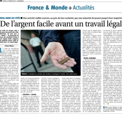 De l'argent facile avant un travail légal