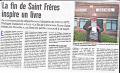 La fin de Saint Frères inspire un livre