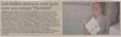 Le Populaire du centre en parle: Joël Raffier à la Galerie Kron de RANCON (87290)
