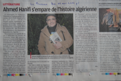 La Provence dimanche 11 nov 2012 - A. Hanifi