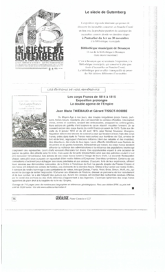 Généalogie Francomtoise, N°127