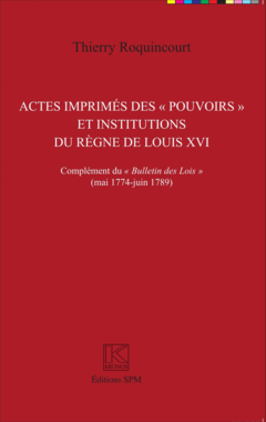 Actes imprimés des 