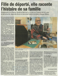 Fille de déporté, elle raconte l'histoire de sa famille