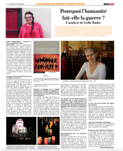 Pourquoi l'humanité fait-elle la guerre ? L'analyse de Lydie Bader