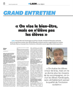 On vise le bien-être, mais on n'élève pas les élèves