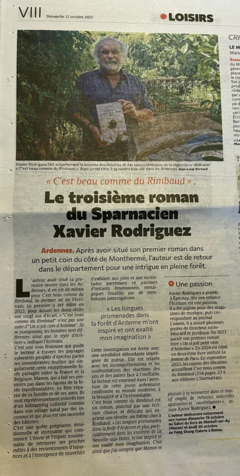 Le troisième roman du Sparnacien Xavier Rodriguez 