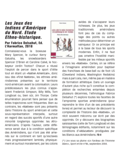 Les jeux des Indiens d'Amérique du Nord - Etude éthno-historique