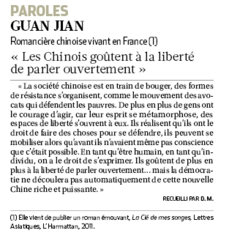 Article paru dans la Croix