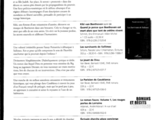 Article paru dans Le Carnet et les Instants