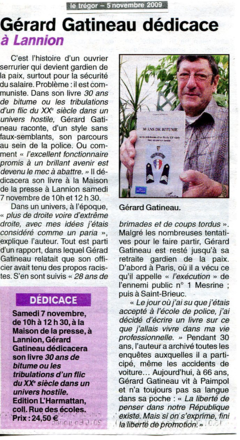 Gérard Gatineau dédicace