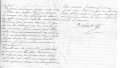 Lettre dAlfredo Brandán Caraffa, fondateur avec Jorge Luis Borges de la Revue « Proa »
