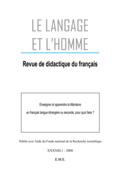 Enseigner et apprendre la littérature en français langue étrangère ou seconde, pour quoi faire ?