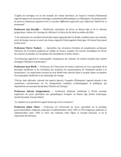 Avis de personnalités