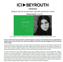 Zadig et Zoé de Carole Awit : grandir parmi les ruines