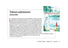 Le Spectacle du Monde. Article par Antoine Colonna.