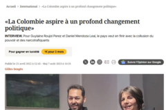 Dans les pas d’Álvaro Uribe Vélez. Le président de la mafia