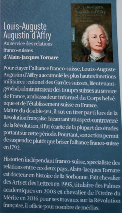 Louis-Auguste Augustin d'Affry. Au service des relations franco-suisses (version courte Infolio)