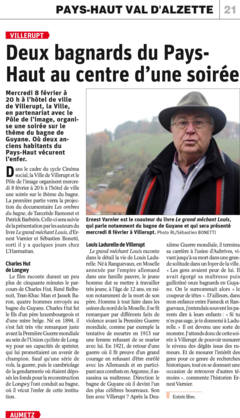 Deux bagnards du Pays- Haut au centre d'une soirée