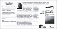 Un collègue remarqué