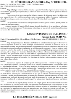 Article paru dans Le Bibliothécaire, bulletin trimestriel de l'Association des Bibliothécaires Belges d'expression française.