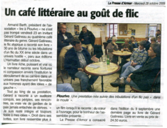 un café littéraire au goût de flic