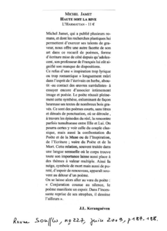 Haute soit la rive