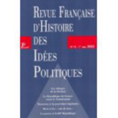 Revue française d'histoire des idées politiques - 15