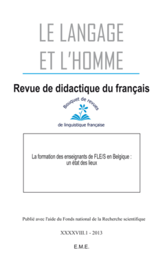 La Formation des enseignants de FLE/S en Belgique : un état des lieux