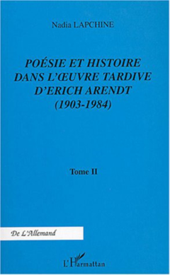 Poésie et histoire dans l'œuvre tardive d'Erich Arendt