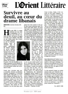 Article de presse au sujet de Zadig et Zoé