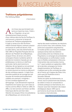 La Revue Maritime. Article par Jean-Pierre Laroche de Roussane