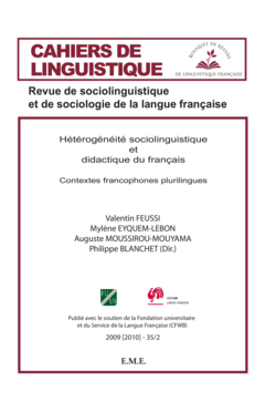 Hétérogénéité sociolinguistique et didactique du français