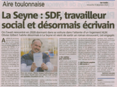 sdf, travailleur social et maintenant ecrivain