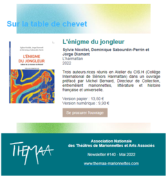 l'énigme du jongleur. L'Harmattan. Mars 2022