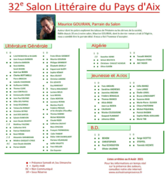 Salon du livre à Fuveau les 4-5 septembre